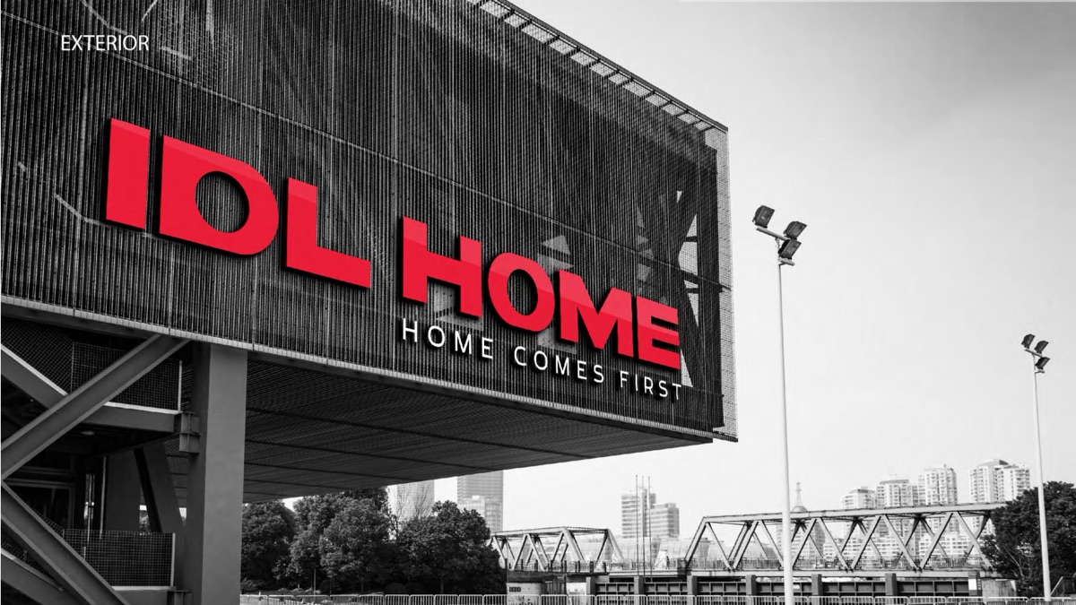 IDL Home retail brand exterior signage